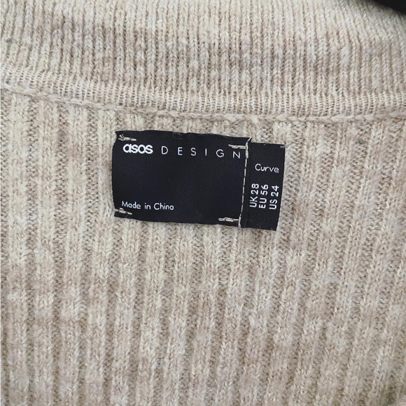 ASOS Curve Collared Henley Sweater - Picture 2 of 8